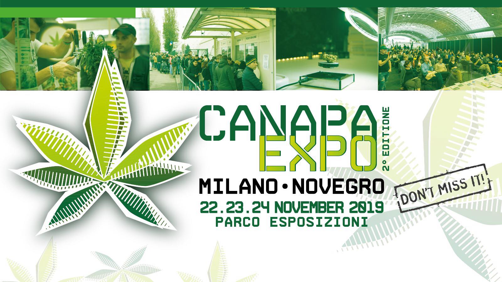 Canapa Expo la più grande fiera della canapa, dal 22 al 24 Novembre a